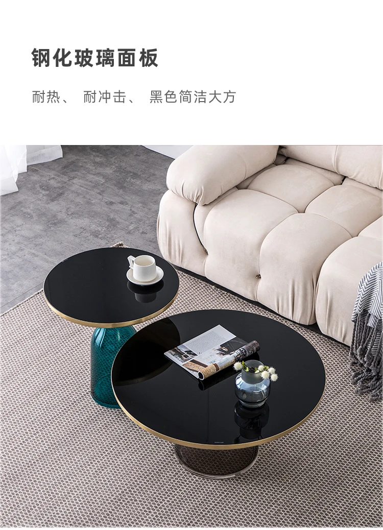 Dinner Service Coffee Table Japanese Designer Simple Modern Coffee Table Industrial Aesthetic Luxury Glass Couchtisch Furniture