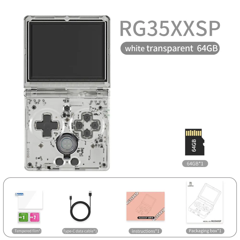 ANBERNIC RG35XXSP 3.5'' IPS Screen Flip Handheld Console