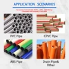 PPR200 PVC Pipe Reamer Fitting Saver 2 & 1-1/2 Inch Head For Schedule 40 PVC Pipe CPVC & ABS Drain Pipe with 3/8-Inch Hex Shaft 3