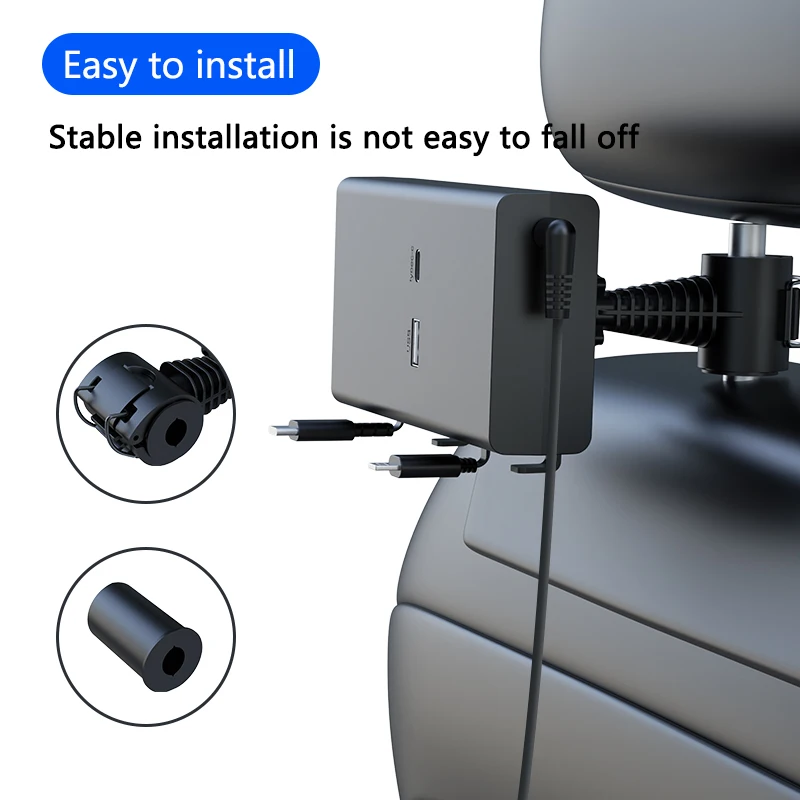65W 5in1 Multi-port Car Backseat Charging Mobile Expansion Dock for Notebook IPad iPhone Samsung Phone