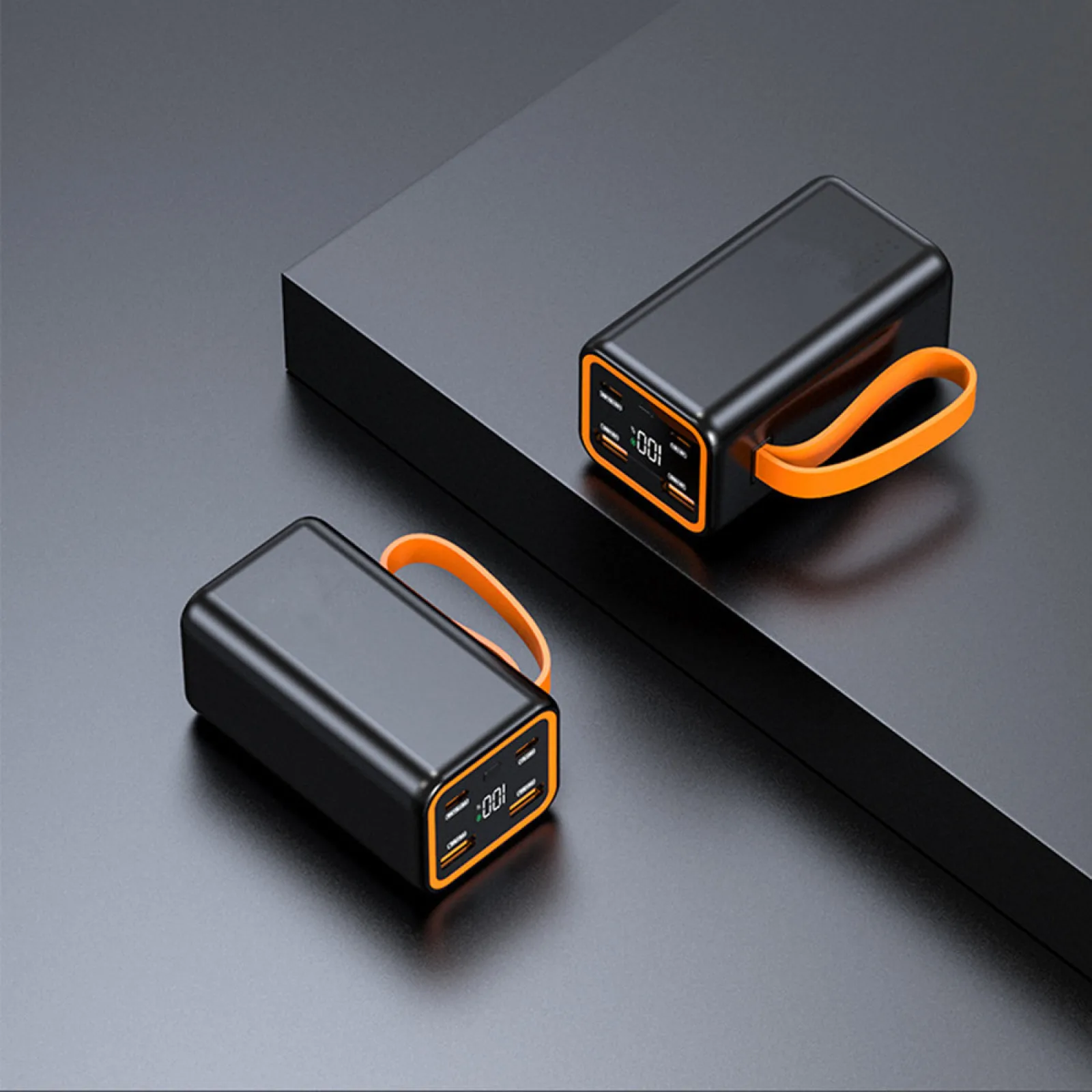 Custodia Power Bank Fai-da-te Per 6 Batterie 21700 Con Display LCD - Scatola Porta USB Con 2 Uscite, Caricatore Portatile Per Cellulari (Batterie Non Incluse)