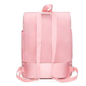 Kids Girls Ballet Dance Storage Backpack Latin Ballet Bag Lace Edge Letter Print Dance Duffel Bag Ballerina School Backpack 3