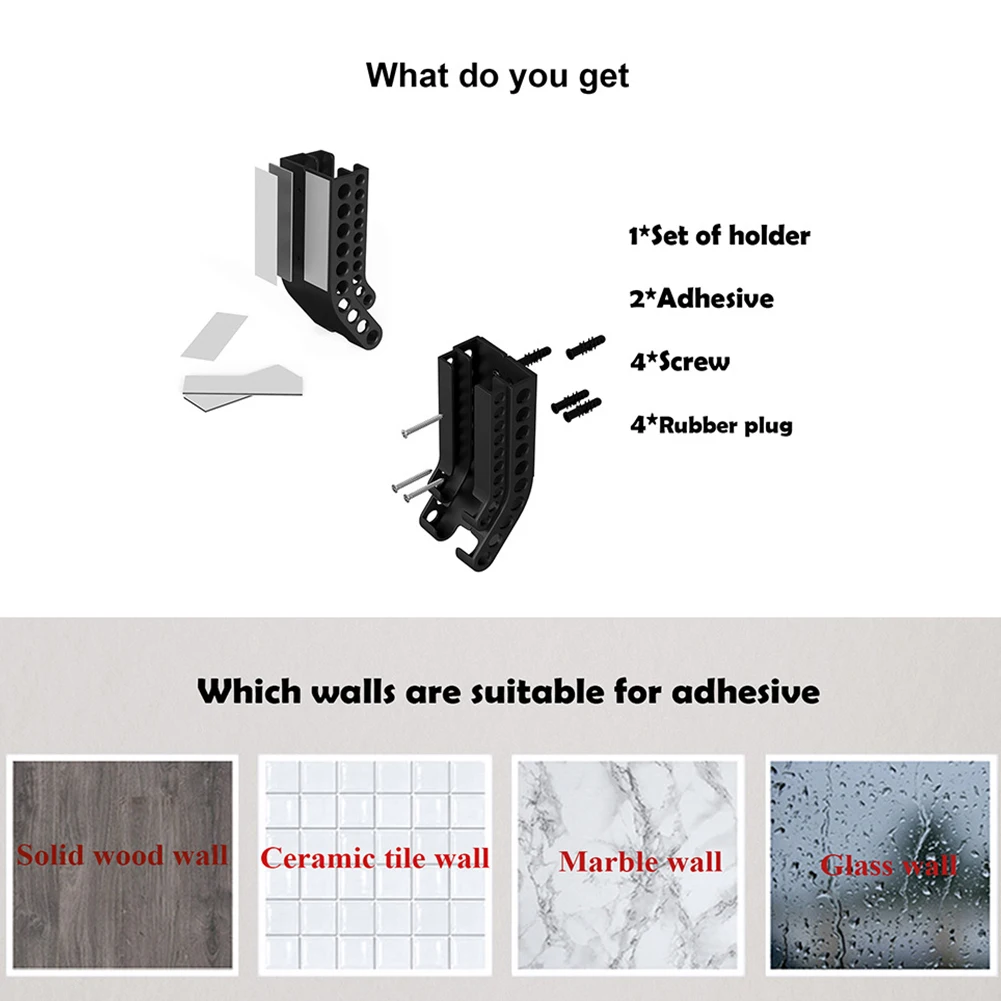 3/1PCS Battery Organizers For 10AA+10AAA Batteries Storage Wall Mount Stable Organizer Box Battery Holder Case Container Hanger