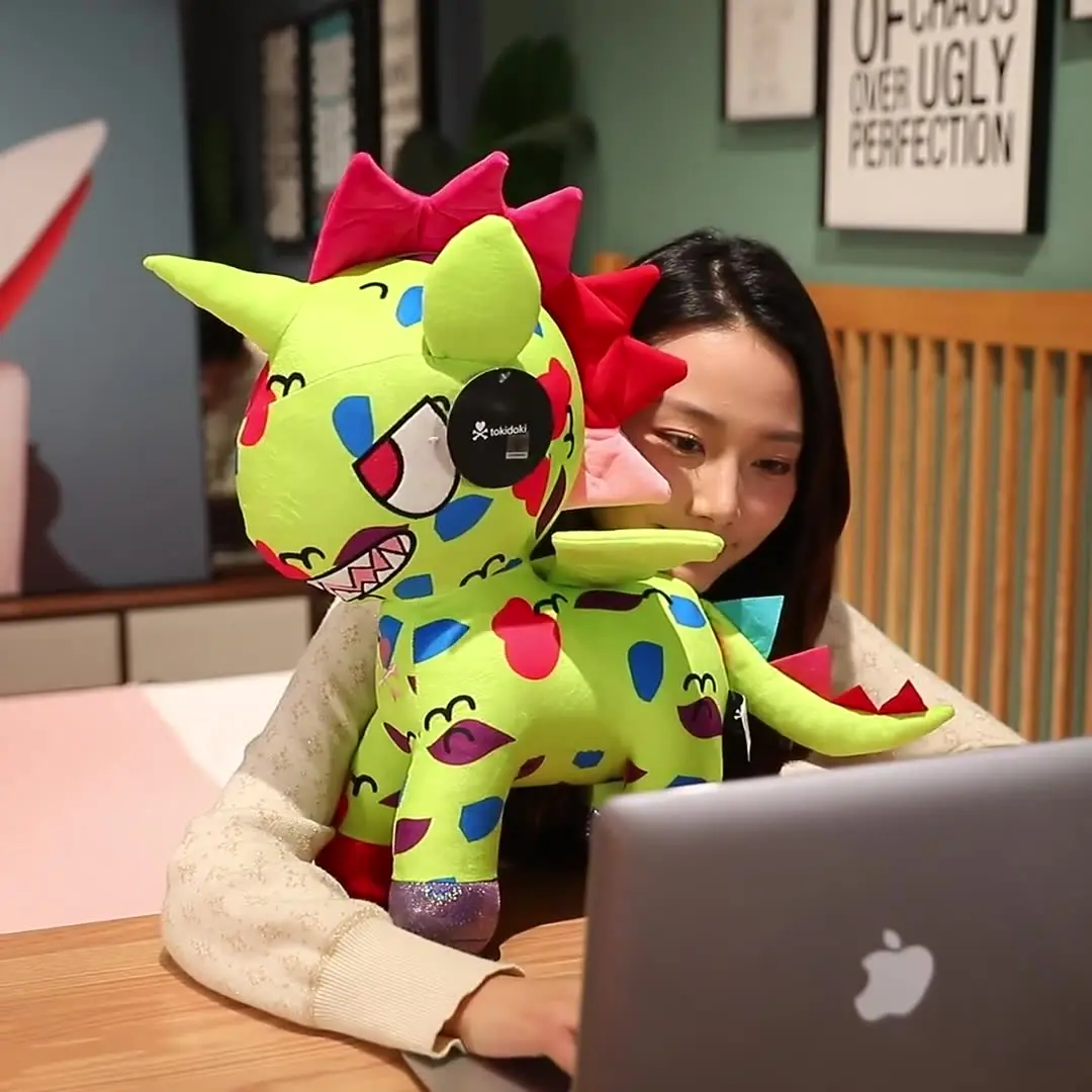 Tokiodki-カラフルなユニコーンぬいぐるみ,27/45cm,かわいい人形