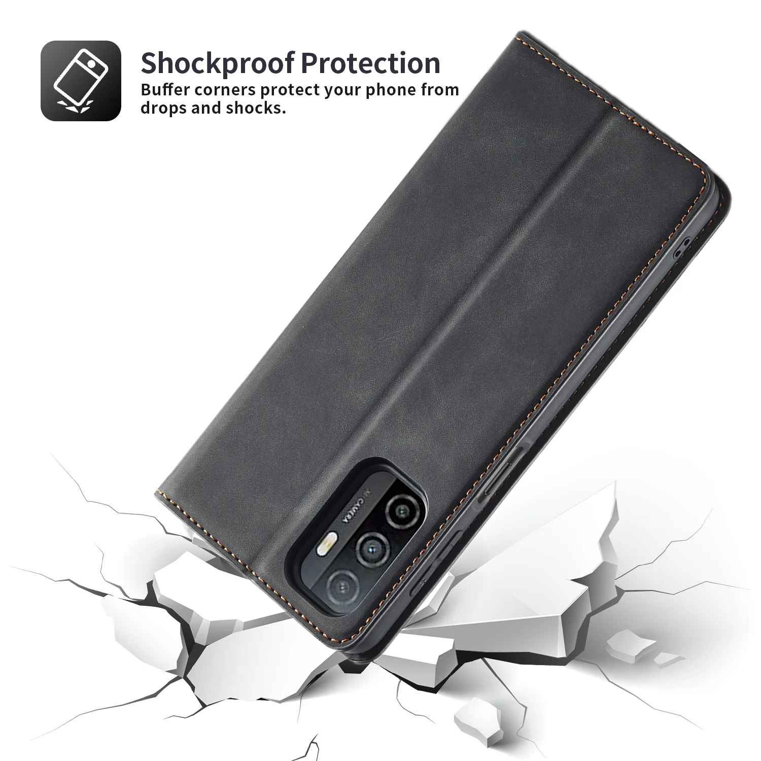 Leather Flip Wallet Phone Case