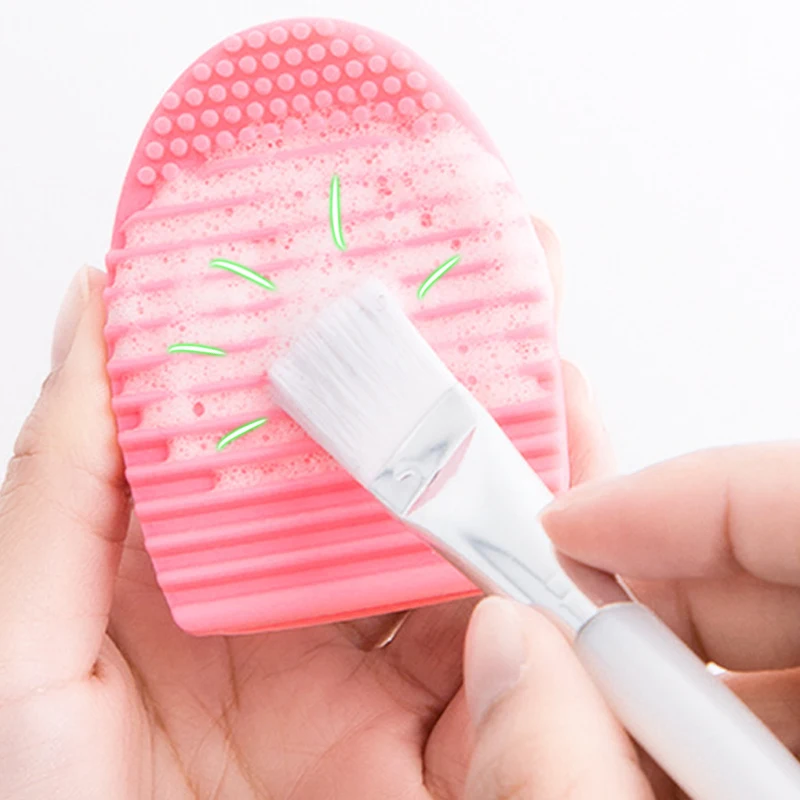 

Silicone Makeup Brushes Cleaning Pad Mat Brush Washing Tools Cosmetic Eyebrow Brush Cleaner Tool Scrubber Board Makeup Cleaning