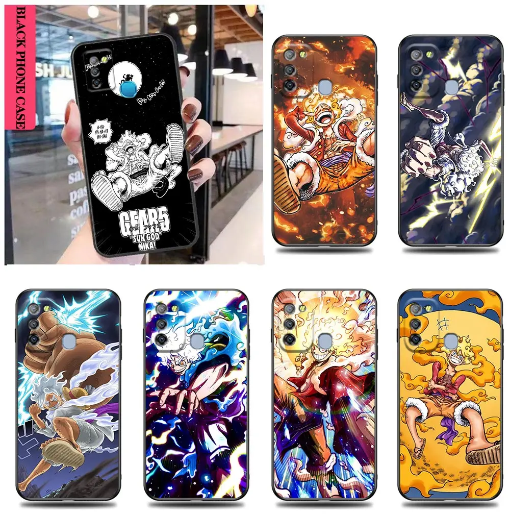 Anime O-One P-Piece Gear 5 Case Per Infinix Tecno Camon 19 16 Zero X Neo 20 8 Pova 4 2 Neo2 Note 12 G96 11 10 8 8I S5 Case Shell
