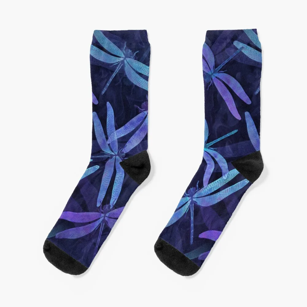 Dragonflies Socks winter thermal luxury Run moving stockings Socks Female Men's