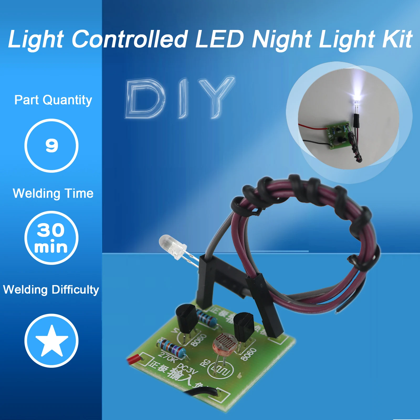 DIY 조명 제어 감지 지능형 스위치 모듈 센서, LED 야간 조명 램프, 테이블라이트 전자 키트 세트 Best Top5 DIY 조명 제어 감지 지능형 스위치 모듈 센서, LED 야간 조명 램프, 테이블라이트 전자 키트 세트 Best Top5
