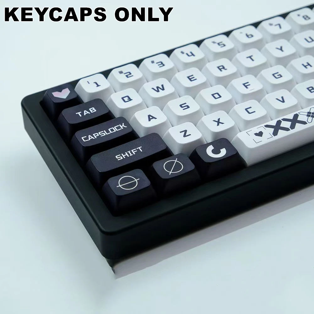 

Набор клавиш с принтом 132 клавиш PBT XDA, колпачки для клавиш высотой профиля, набор клавиш с сублимационной краской для Mx Cherry Switch, набор механических клавиатур