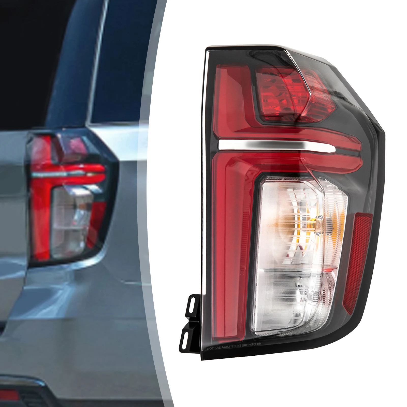 

Right Side LED Tail Light Passenger Side Rear Lamp Fits For Chevrolet Suburban Tahoe 2021-2023 Brake Lamp New Replacement