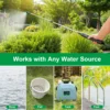 VAXMAY Battery Sprayer Wand 5M Electric Sprayer Telescopic Wand with Battery Indicator 16.4FT Hose Rechargeable Spray Wand 5