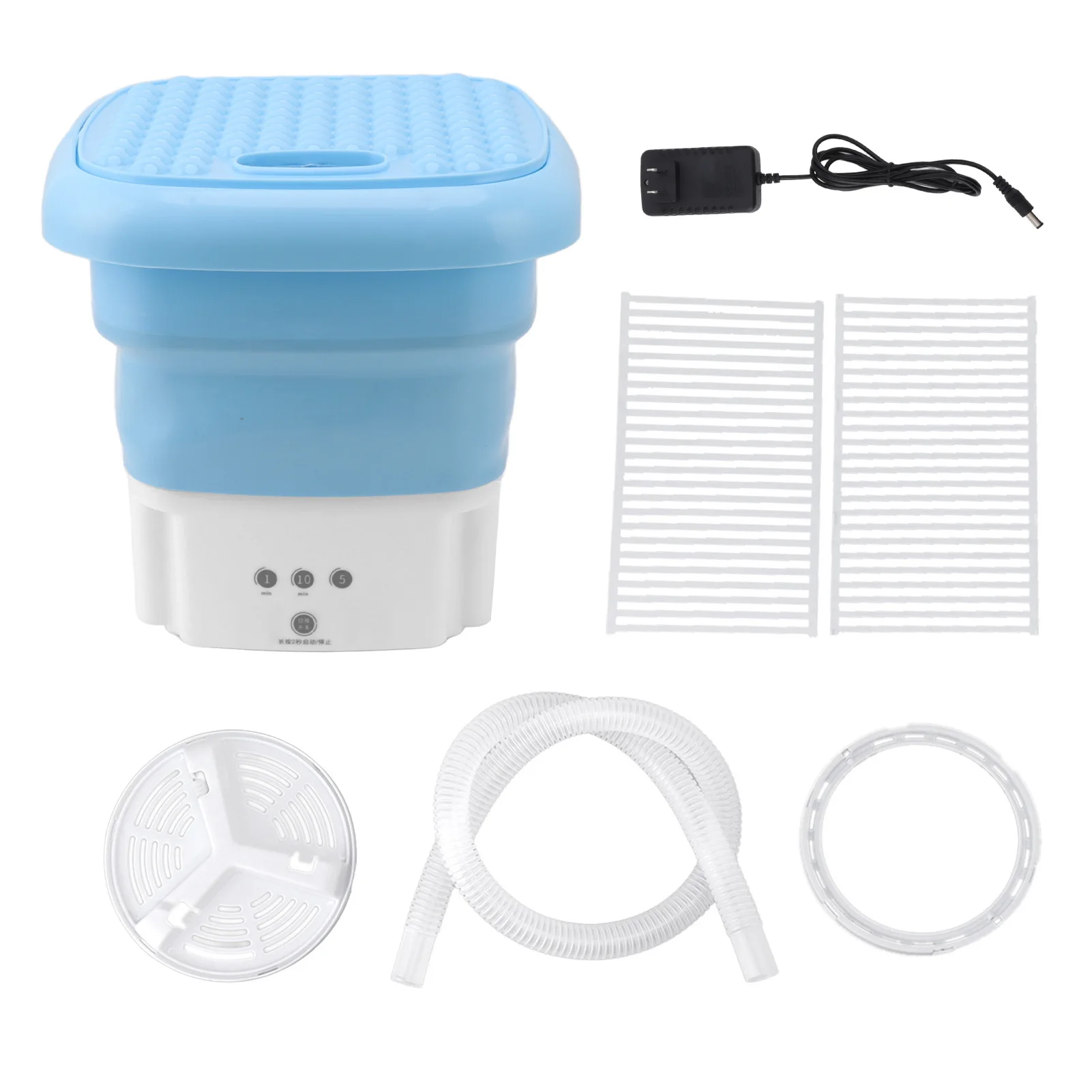 Portable Mini Washing Machine Folding Underwear Socks Washer for Homes Travel Camping 100‑240V 2