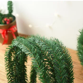 5.5M Christmas Vine Decoration Christmas Pine Garland Christmas Tree Ornaments Green Cane Party Supplies Home Decor 2