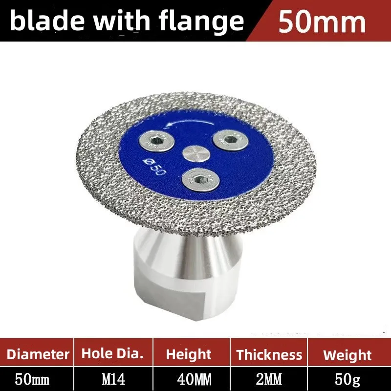 Diamond Saw Blade 50mm for Cutting and Grinding Granite, Marble, and Ceramic Tiles