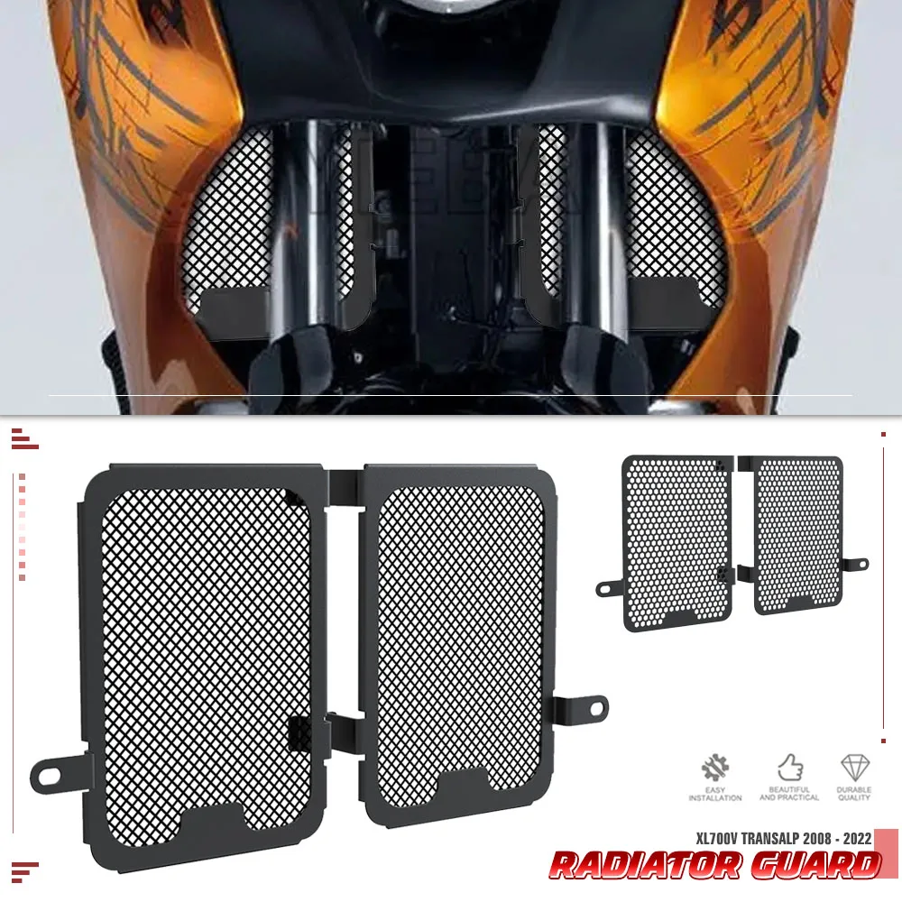 

XL 700V Transalp Radiator Grille Cover Guard Protector Motorcycle For Honda XL700V TRANSALP 2008 - 2022 2021 2020 2019 2018 2017
