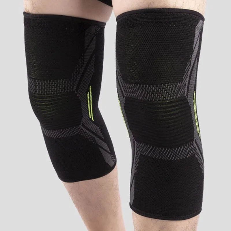Sports Knee Pads Knitted Nylon Running Basketball Jump Rope for Men and Women