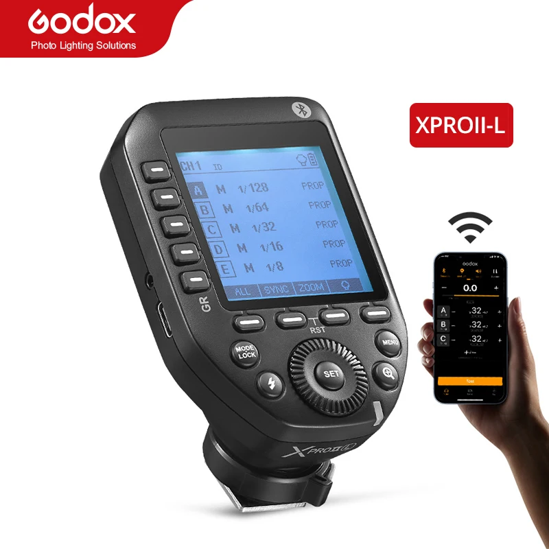 Godox XproII-L 2.4G Draadloze Flash Trigger Zender TTL Autoflash 1/8000s HSS Groot Lcd scherm 32 Kanalen 16 Groepen Vervanging voor Leica Camera's