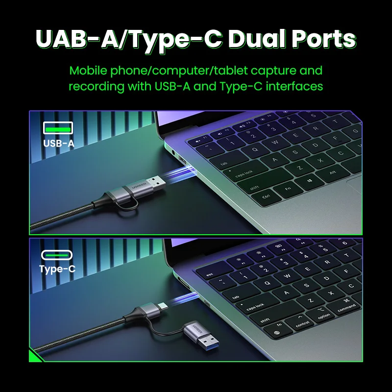 UGREEN Video Capture Card 4K HDMI to USB/USB-C Mobile Game Live