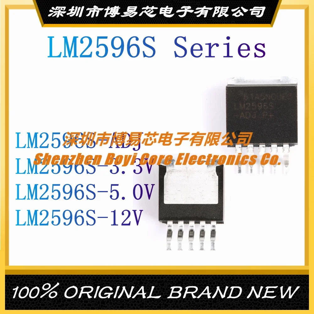 LM2596S-ADJ LM2596S-3.3V LM2596S-5.0V LM2596S-12V TO-263-5 New Original Genuine Step-down DC-DC Power IC Chip new st1s06pur original and genuine adjustable step down dc dc power management chip package dfn 6