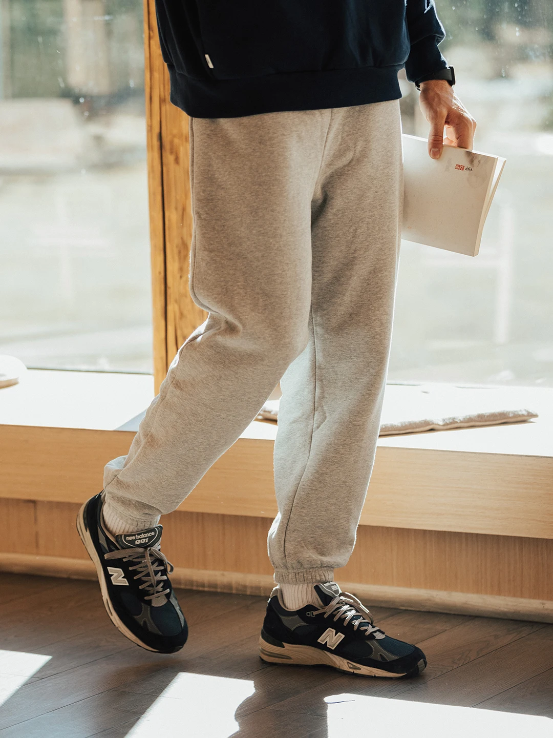 Men Fleece Sweatpants for Autumn and Gym