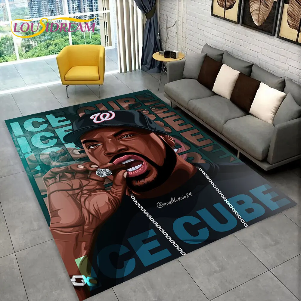Hip Hop Art Rapper Legend Star Area Rug,carpet Rug For Home Living Room