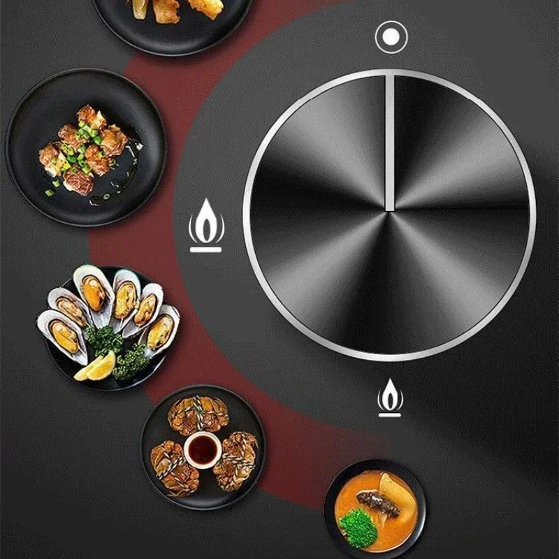 Household kitchen gas stove three-burner stove large panel fierce fire embedded three-burner liquefied gas