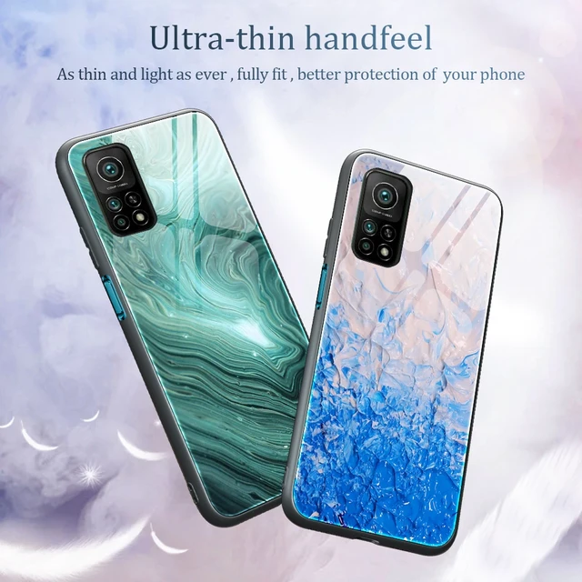 Funda POCO X6 Pro Tempered Glass Case For POCO C65 C40 F5 X6 X5 X4 X3 M4 M3  F2 Pro GT F4 F3 M5S Marble Painting Case Back Cover - AliExpress