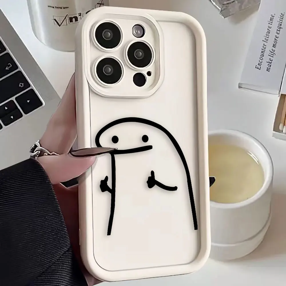 Cartoon Happy Worm Character DIY Phone Case Shell Cover