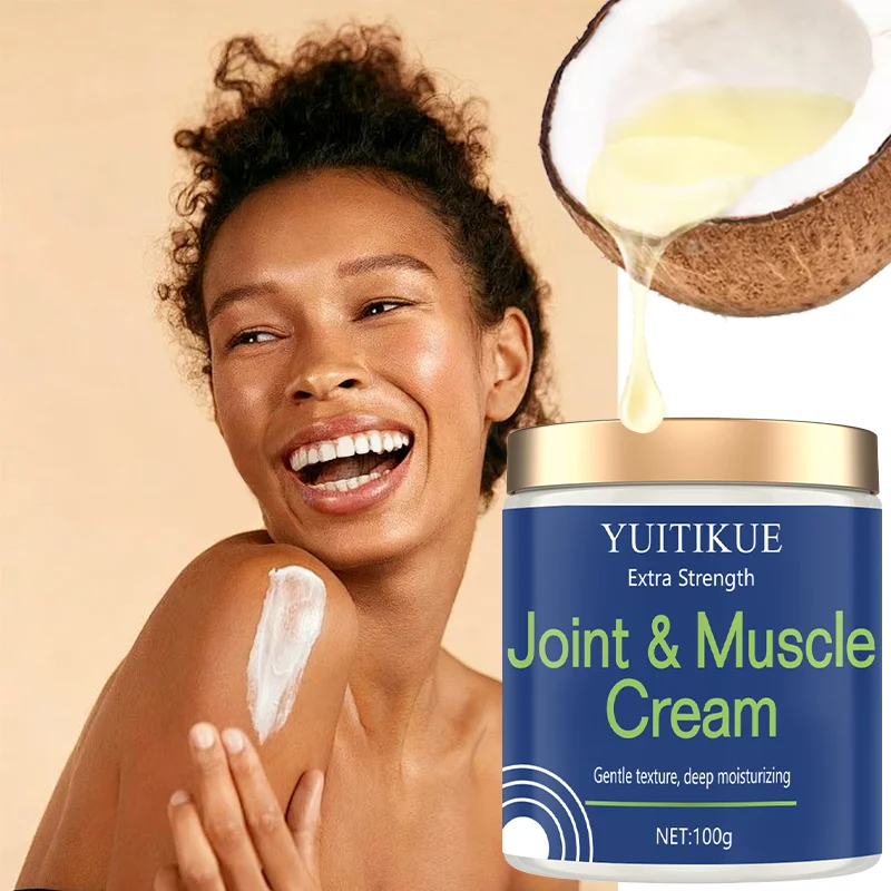 Joint and muscle cream with a gentle texture, deeply moisturizing, firming and lifting, suitable for all skin types