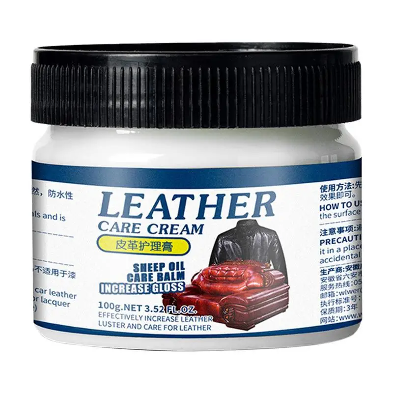 

Leather Cleaner And Conditioner Leather Care Cream Deep Nourishing And Refurbish Coating For Leather Couches Car Seats Purses