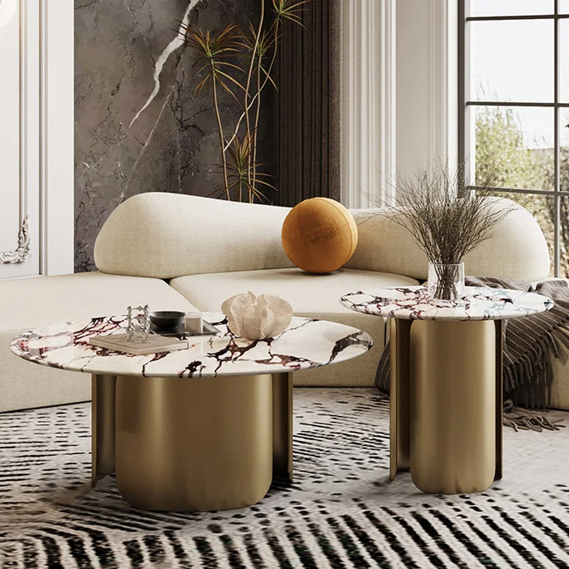 

Living Room Dining Coffee Tables Mobile Round Beauty Coffee Table Bedside Dressing Flower Tavolini Da Salotto Unique Furniture