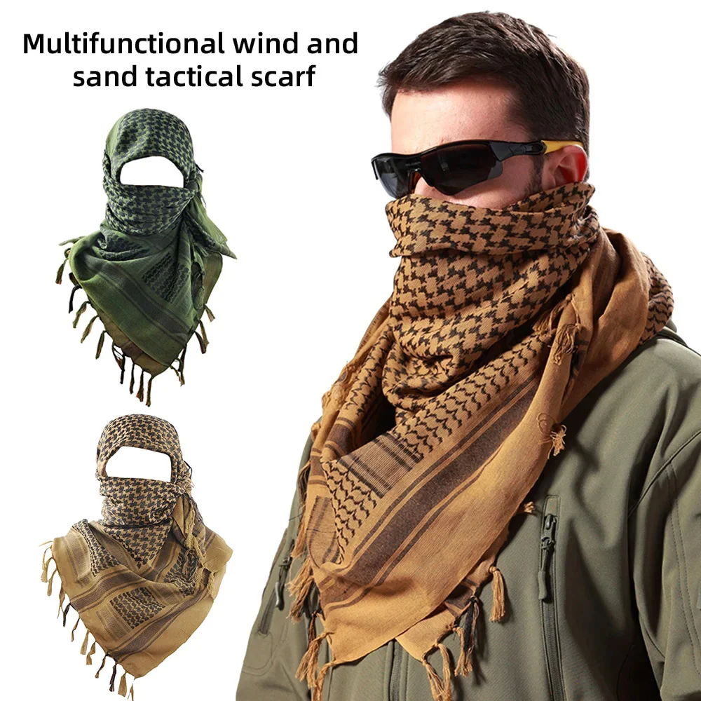 Description Picture 2 of itemKeffiyeh Tactical Desert Scarf Wrap Shemagh Head Neck Arab Scarf Keffiyeh Scarf Wrap for Men And Women