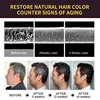 100ml Black Hair Dye Shampoo Natural Rapid Scalding and Dyeing Repair Hair Roots Repairing Improve Gray Hair Brown Black Shampoo 3