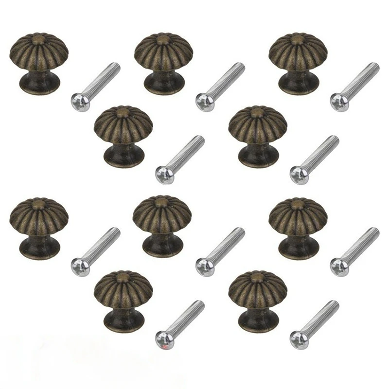 Vintage Mini Round Pull Knobs 20 PCs Wardrobe Drawer Bin Jewelry Box Handle Cabinet Knobs furniture knobs