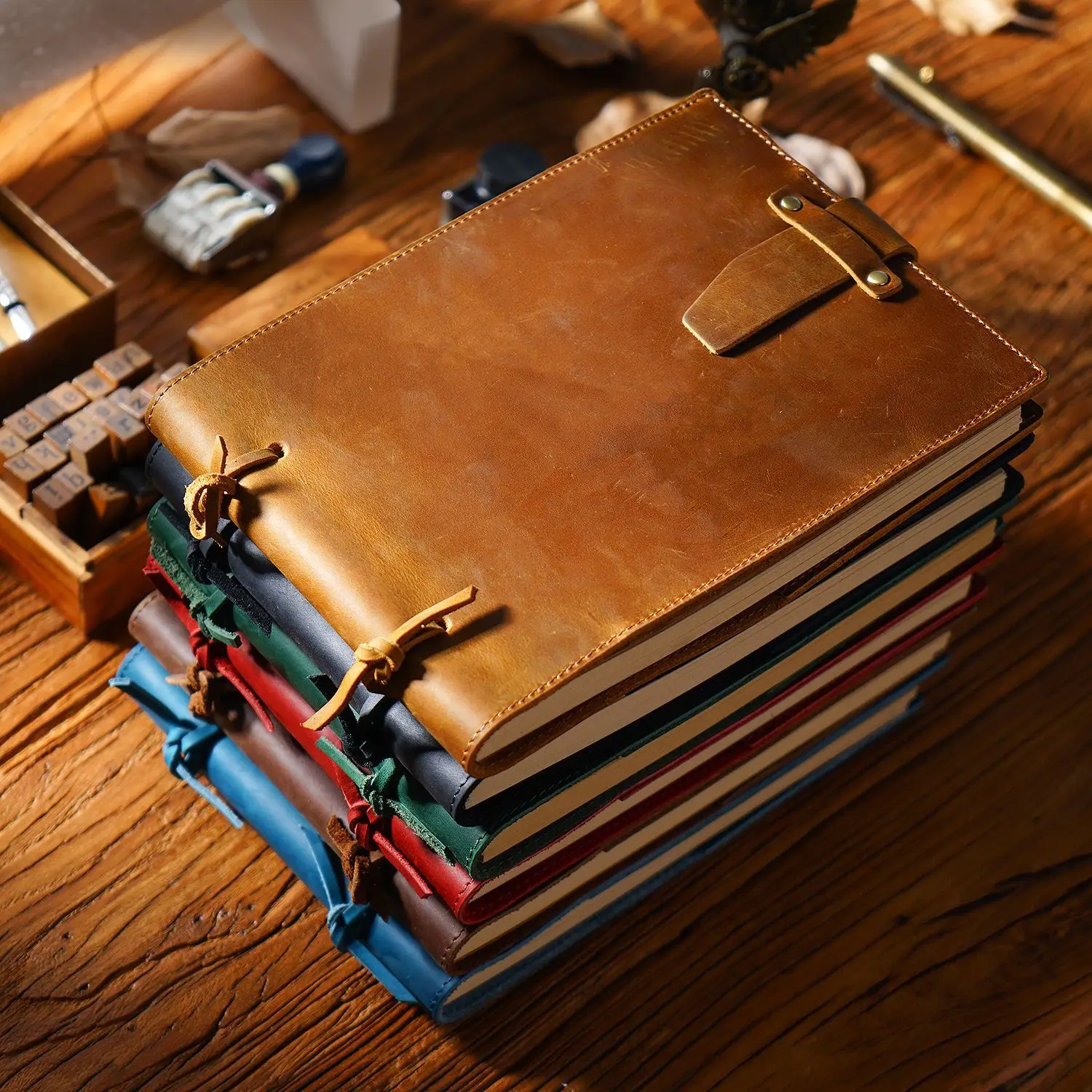 

Retro Leather Journal Notebook Handmade Rope Travel Diary Notepad Drawing Book Sketchbook Office Stationery Supplies Gift