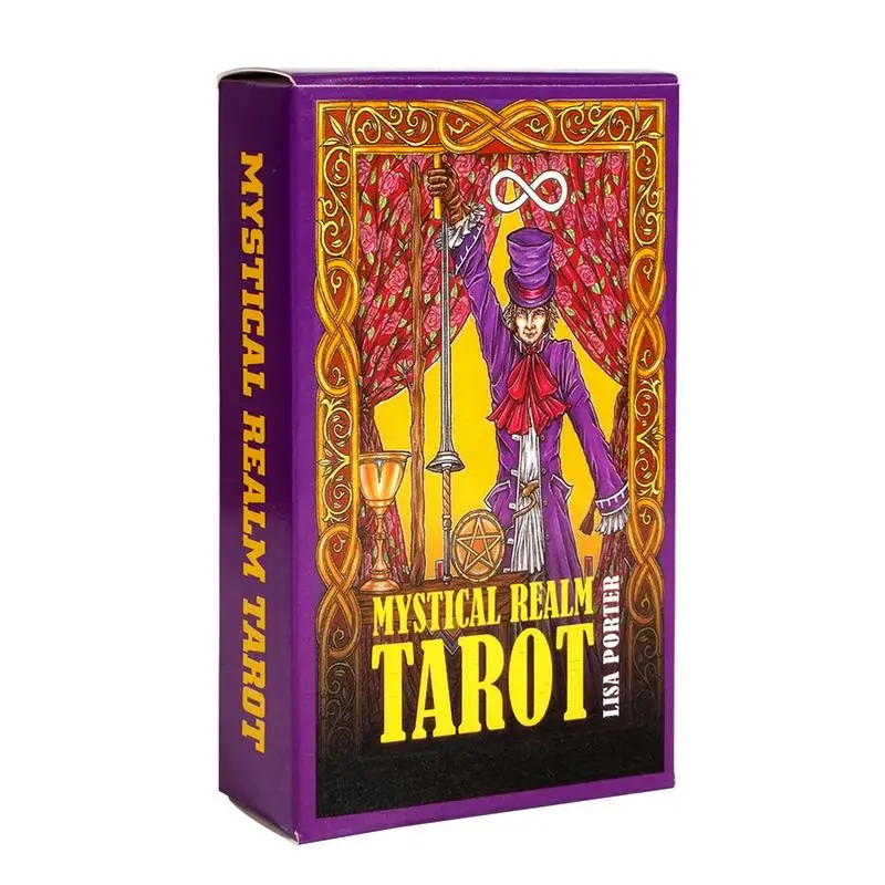 

78pcs Oracle Cards Party Tarot Card Mysterious Divination Deck Full English Fun Mystical realm tarot Oracle Card Party Game