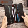JOYIR Genuine Leather Wallet Men Leather Long Wallet Clutch Bag Vintage Male Purse for Checkbook Credit Cards Minimalist Purses 1