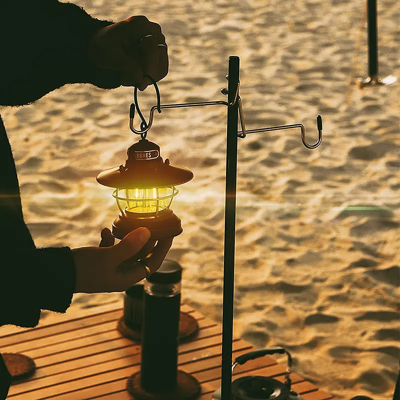 Outdoor Camping Folding Lamp Stand Picnic Table Hanging Light Pole Holder Outdoor Tent Table Hanging Light Fixing Stand Hold