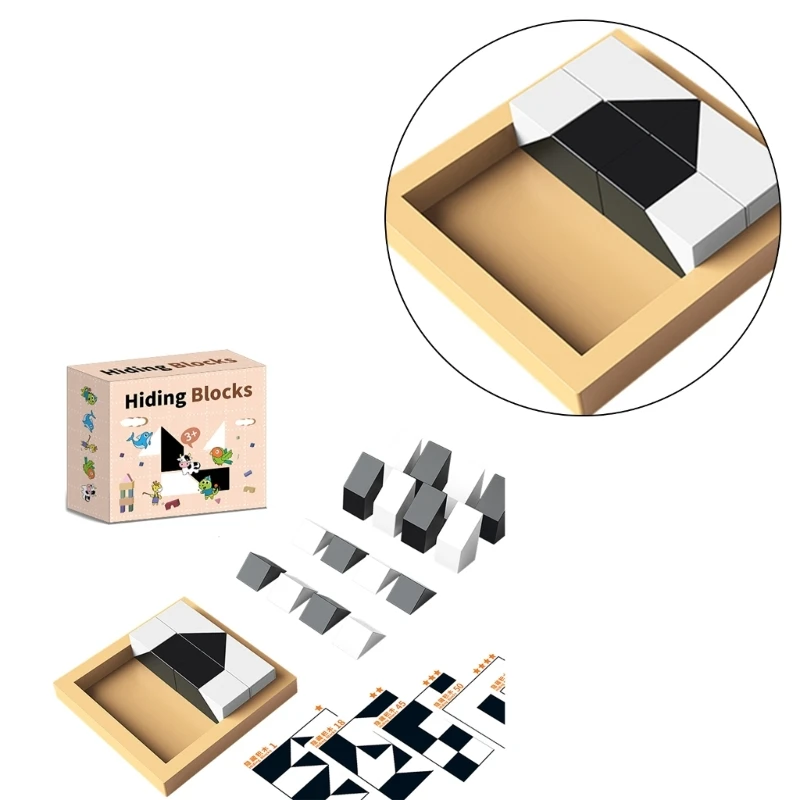 

Creative Puzzle Block Hiding Block Toy 3D Puzzle Game for Preschool