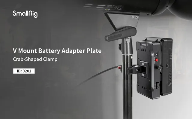 SmallRig V-Mount Akku-Adapterplatte mit krabbenförmiger Klemme 3202 online  bestellen - Kamerastabilisierung