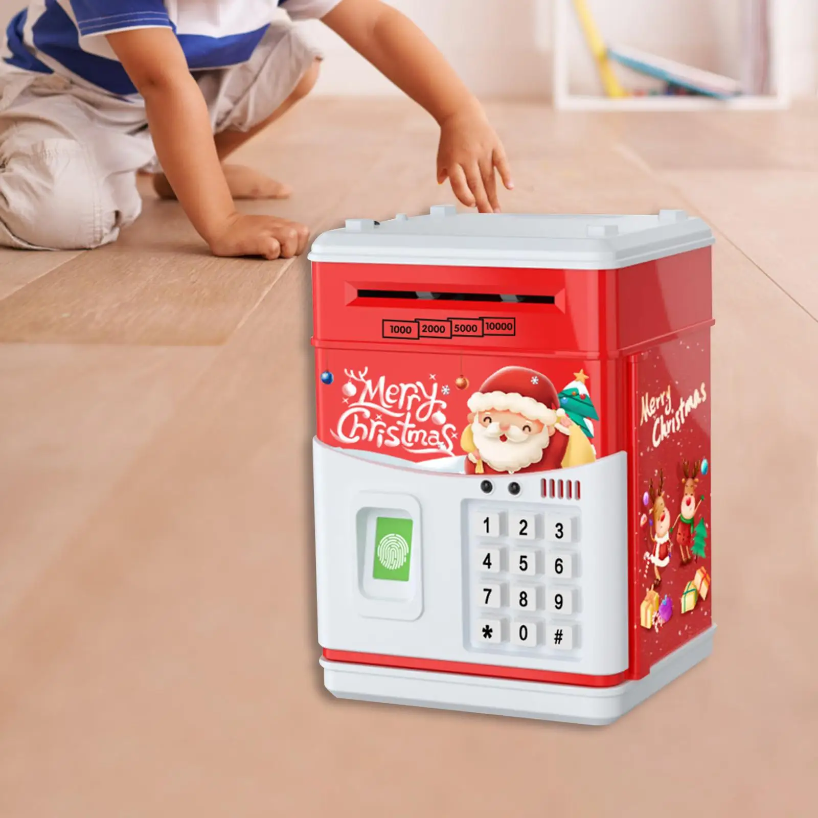 Christmas Piggy Bank Electronic Mini Savings Machine, Early Development, Coin