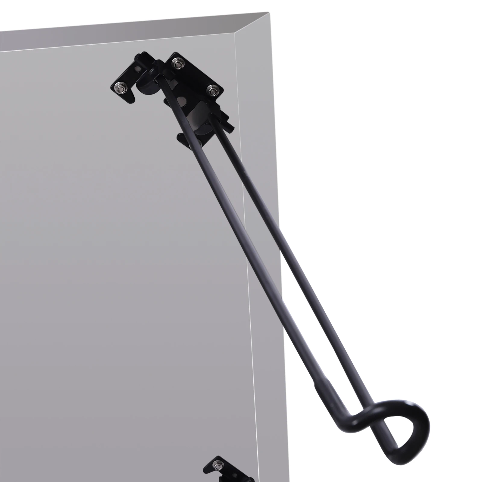 Fire Pit Heat Deflector Outdoor Stainless Steel Fire Pit Cover Square Burner Cover with 4 Foldable Legs&Carrying Handle