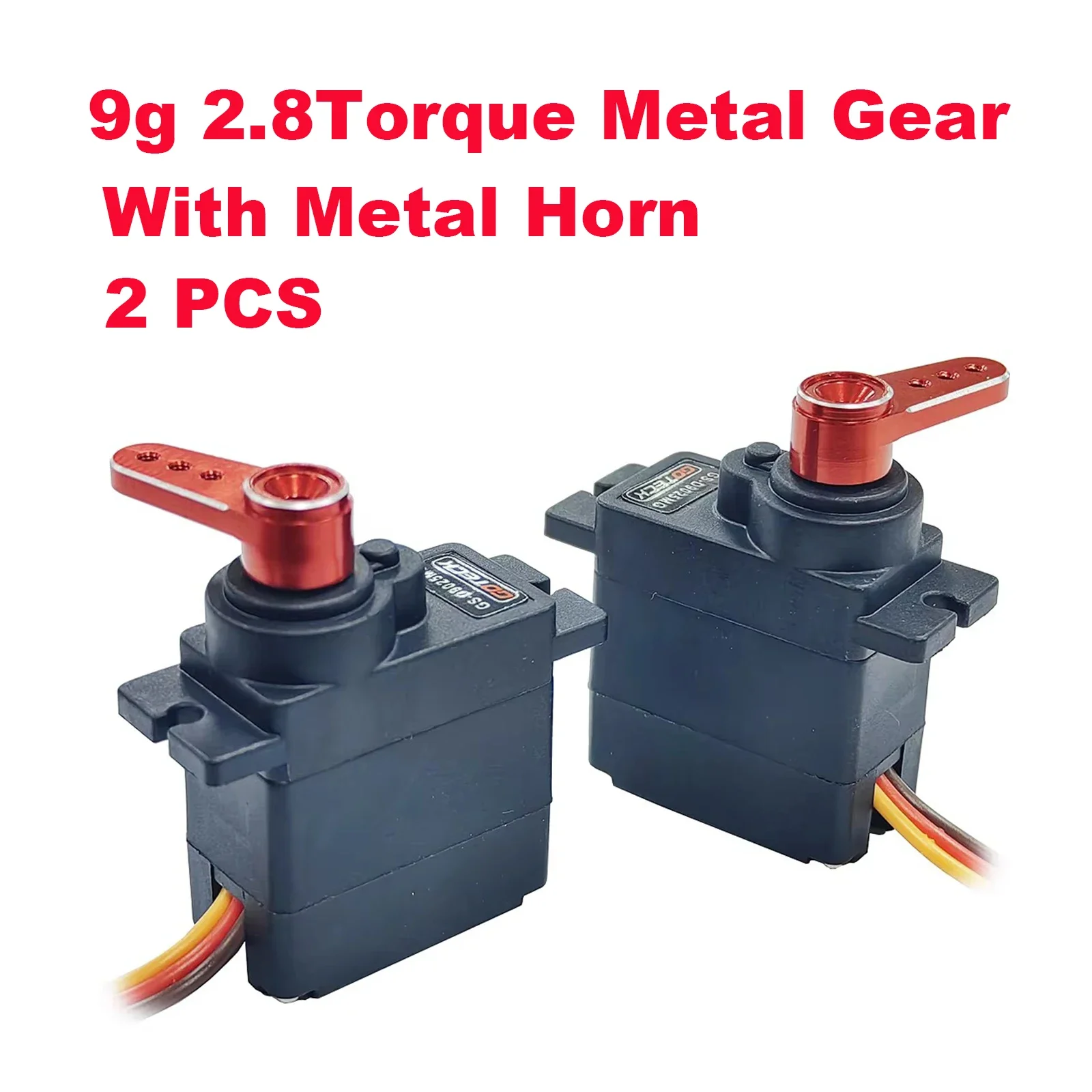 GOTECK 2g/4.3g/5g/9g/17g Digital Servo with Full Metal Gear for RC Car Boat and Fixed-Wing and Airplane or Robot 5