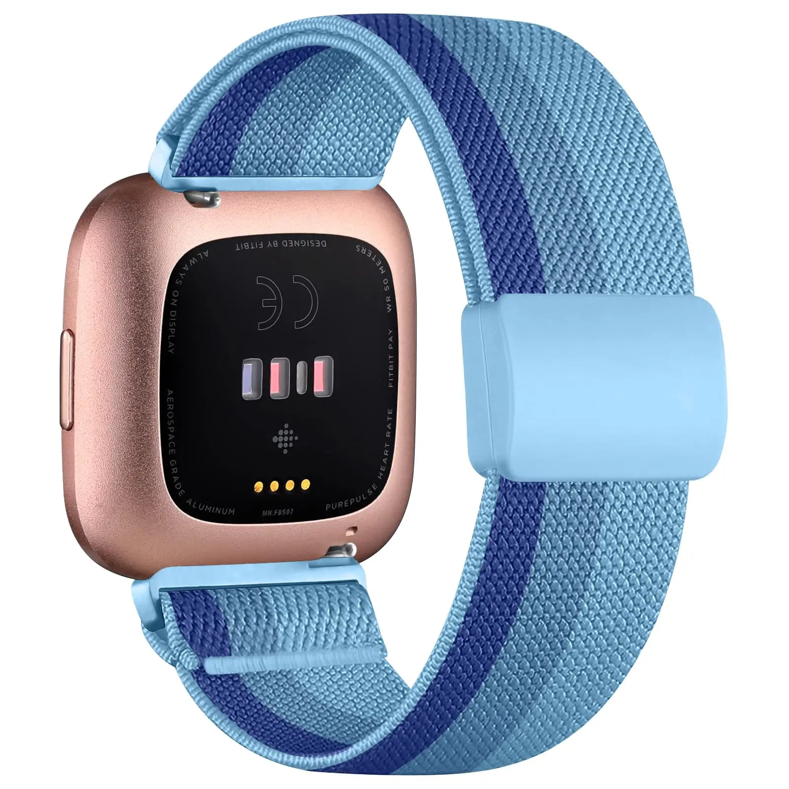 Gradient Color Woven Magnetic Buckle Band - Stretchy Sport Band