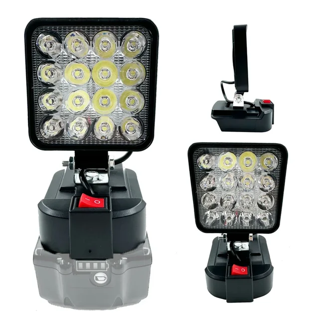 3 inch Portable LED Work Light For Makita 14.4V-18V Li-ion Battery Cordless Outdoor Flashlight Camping Lamp Emergency Lighting