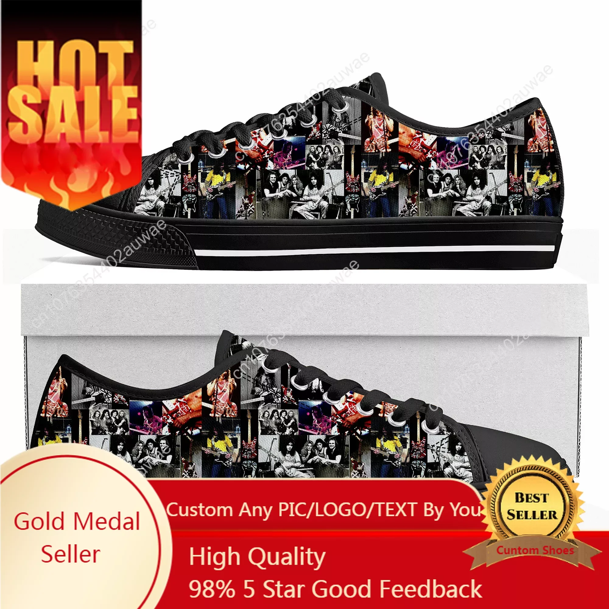 

Van Evh 5150 Stripes Halen Low Top High Quality Sneakers Mens Women Teenager Canvas Sneaker 1984 Custom Couple Shoes Casual Shoe