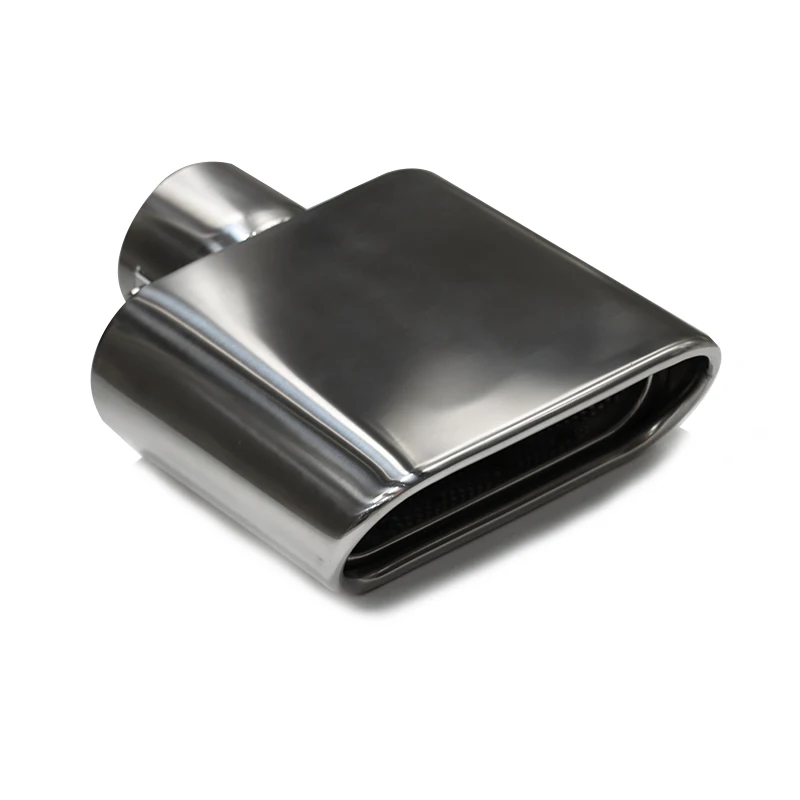 1 Pcs 304 Stainless Steel Universal Exhaust Tip Square Mufflers Exhaust