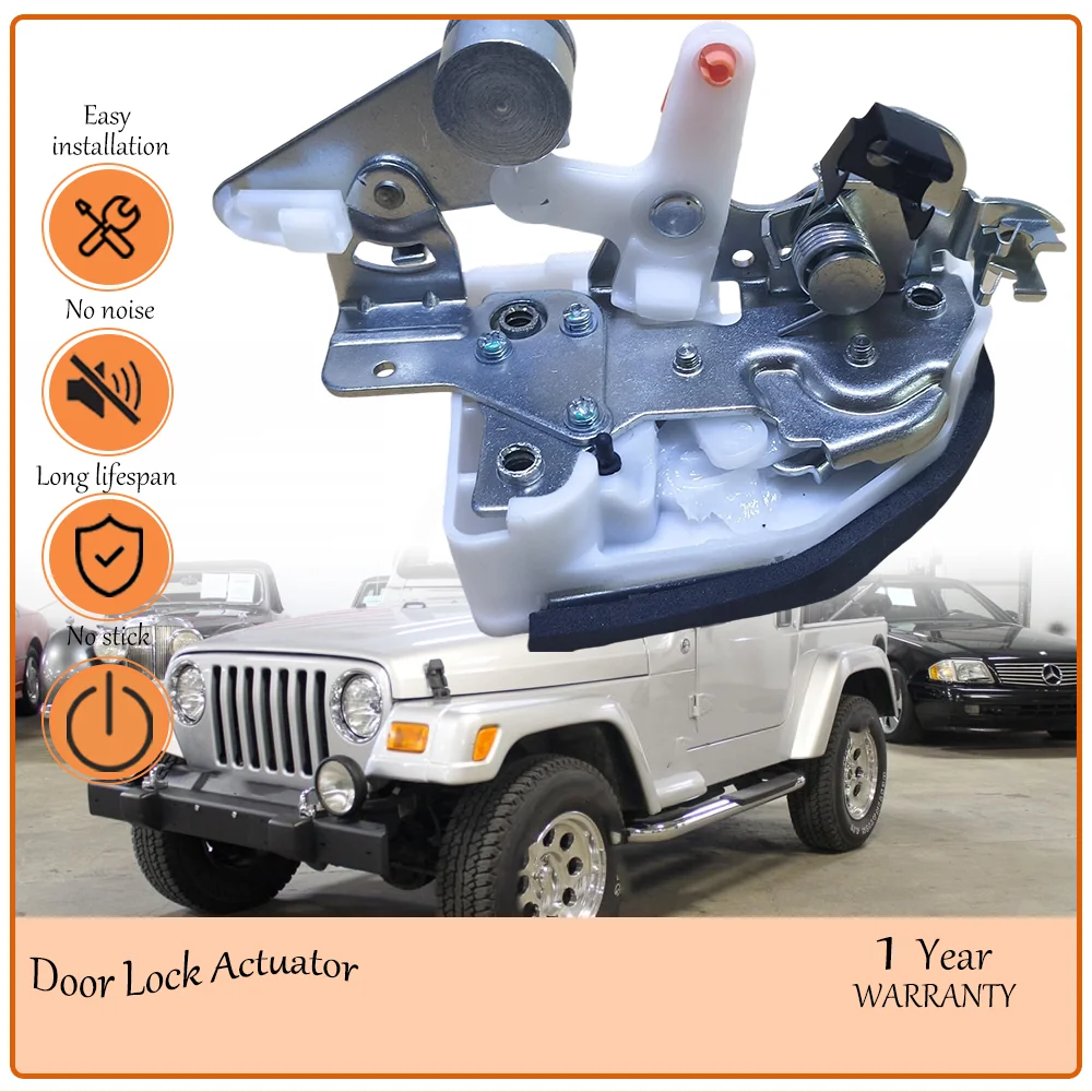Front Left Right Door Lock Motor Actuator,fits Jeep Wrangler TJ 2003-2006 2.4L 4.0L, Dual Side Latch oem 55075991AJ,55075990AJ 1