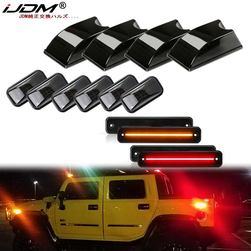 For Hummer H2 SUV/SUT Cab Roof Marker Light Side Marker Turn Signal Lights Door Panel Light